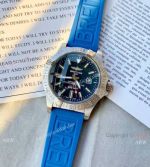 Replica Breitling Avenger Automatic 44mm Watch Blue Rubber Strap